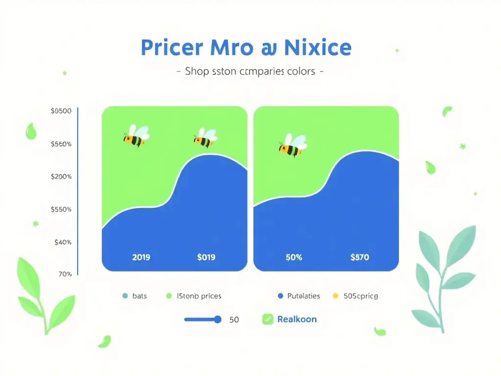 An image showcasing a price comparison chart, highlighting APA Bee Removal's competitive pricing against other local pest control services.